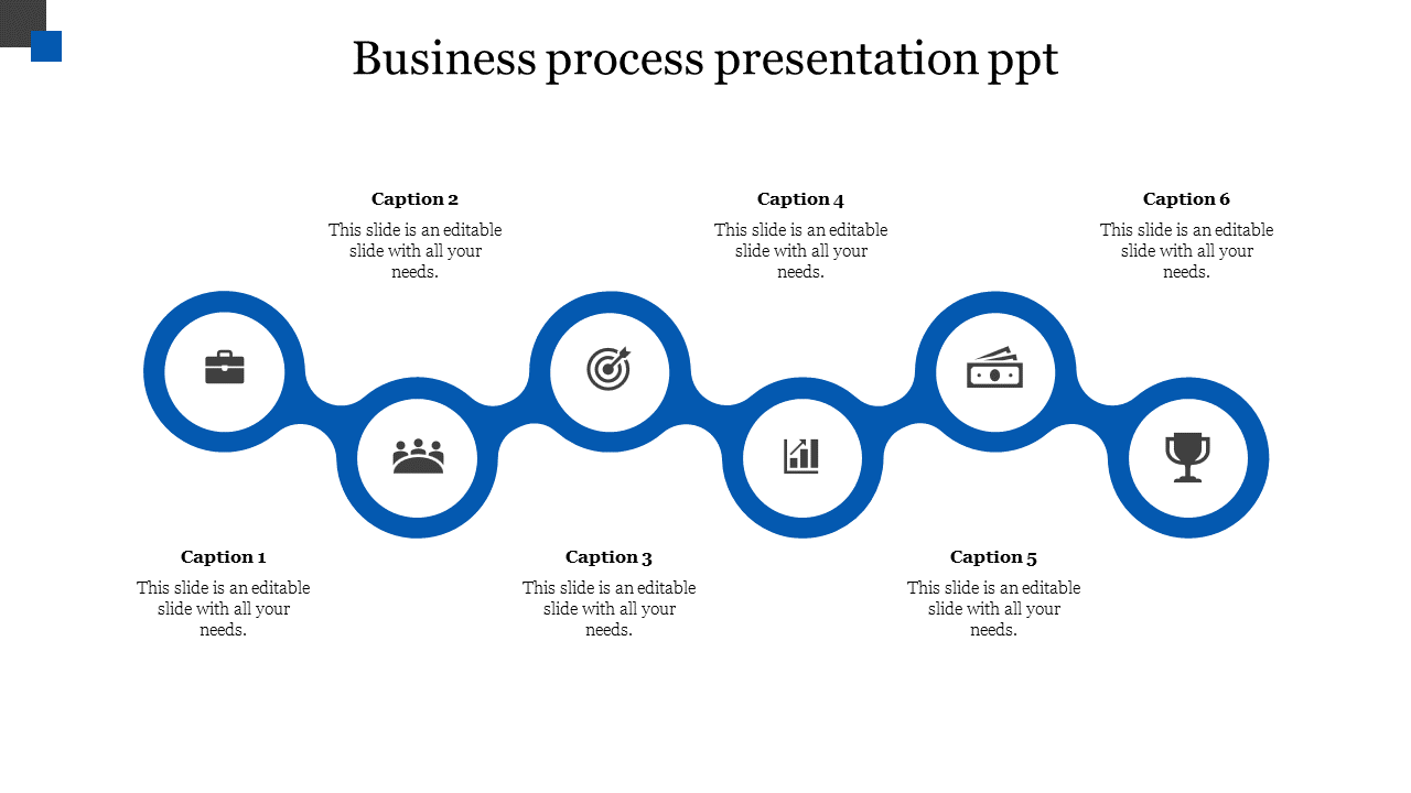 business process presentation ppt-Blue